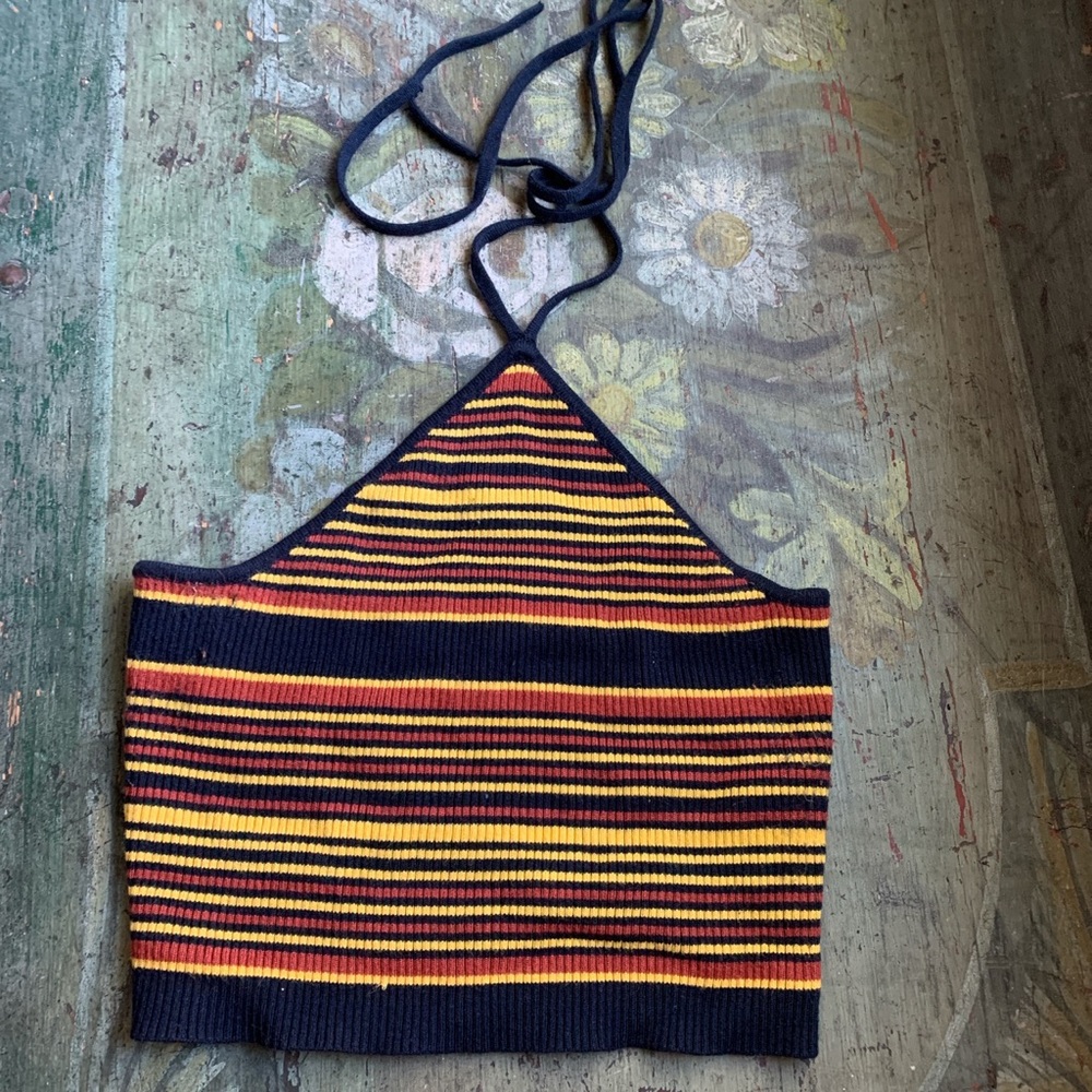 Halter Top Crop Top 🤎